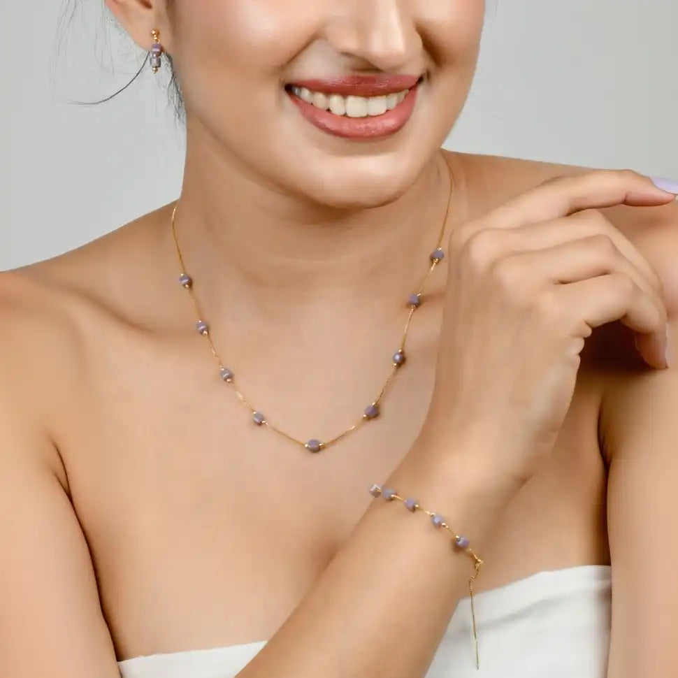 Cuboid Beaded Dainty Set