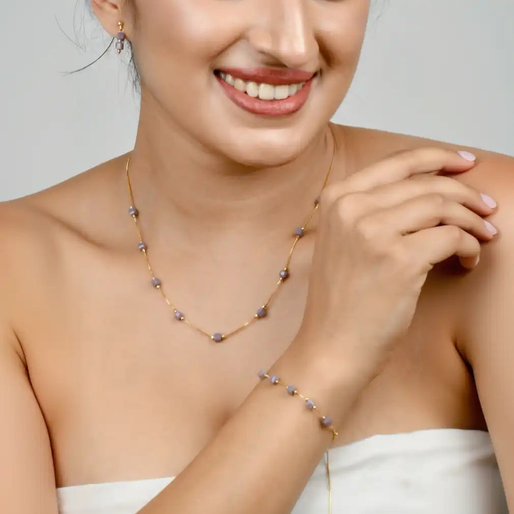 Cuboid Beaded Dainty Set