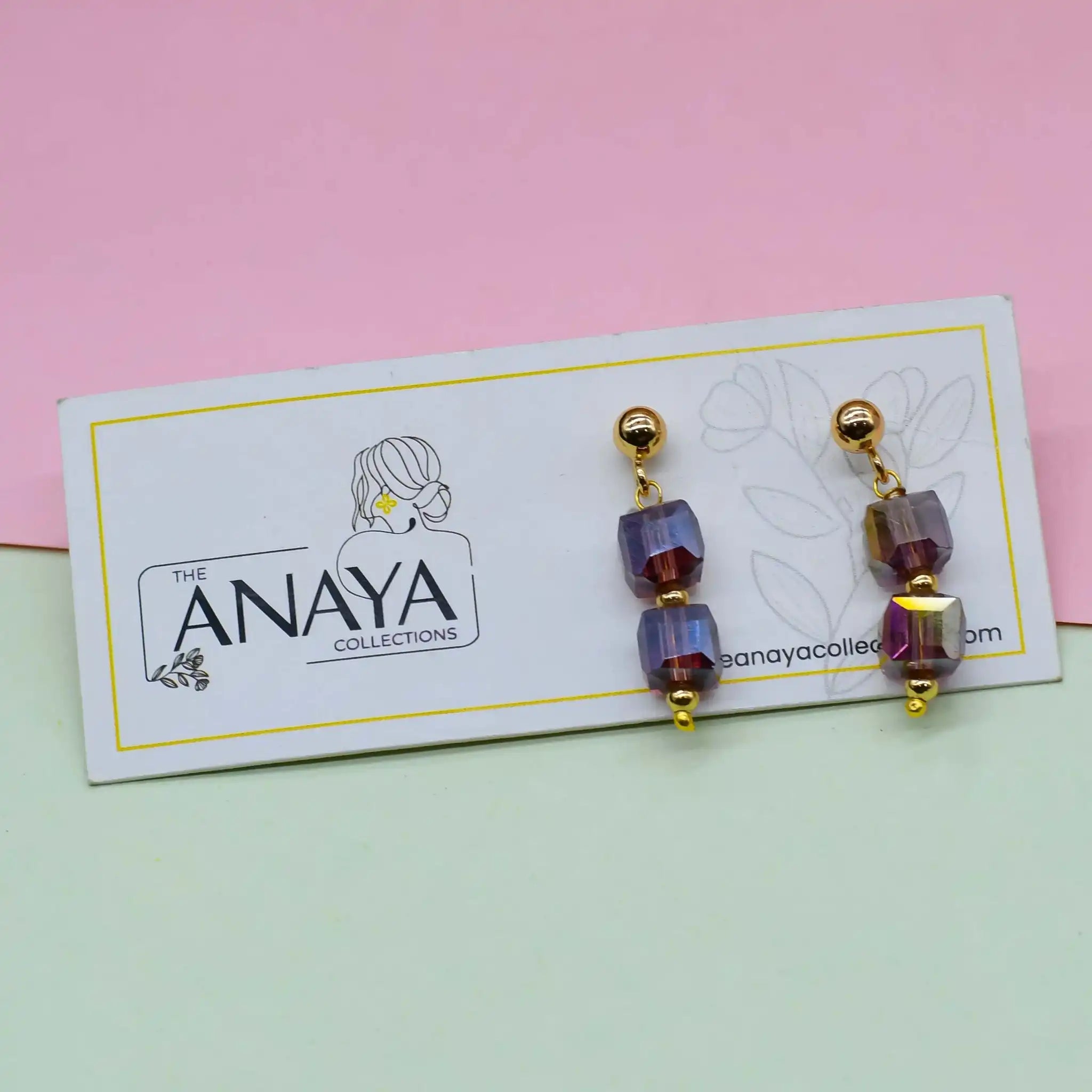 Cuboid Dainty Earrings