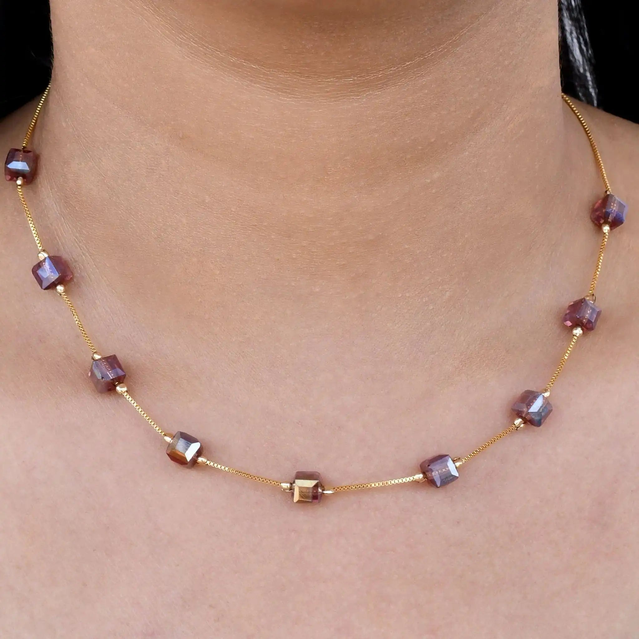Cuboid Dainty Necklace
