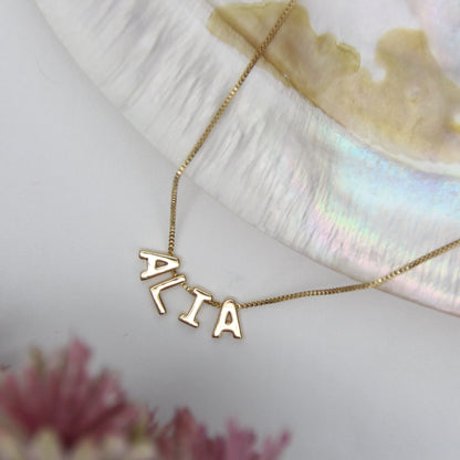 Custom Name Pendant Chain