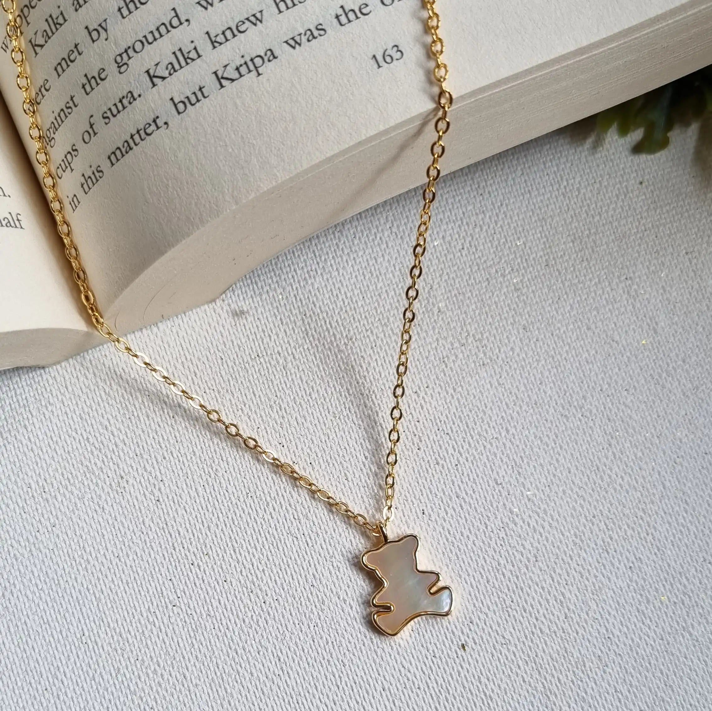 Cute Teddy Pendant Chain
