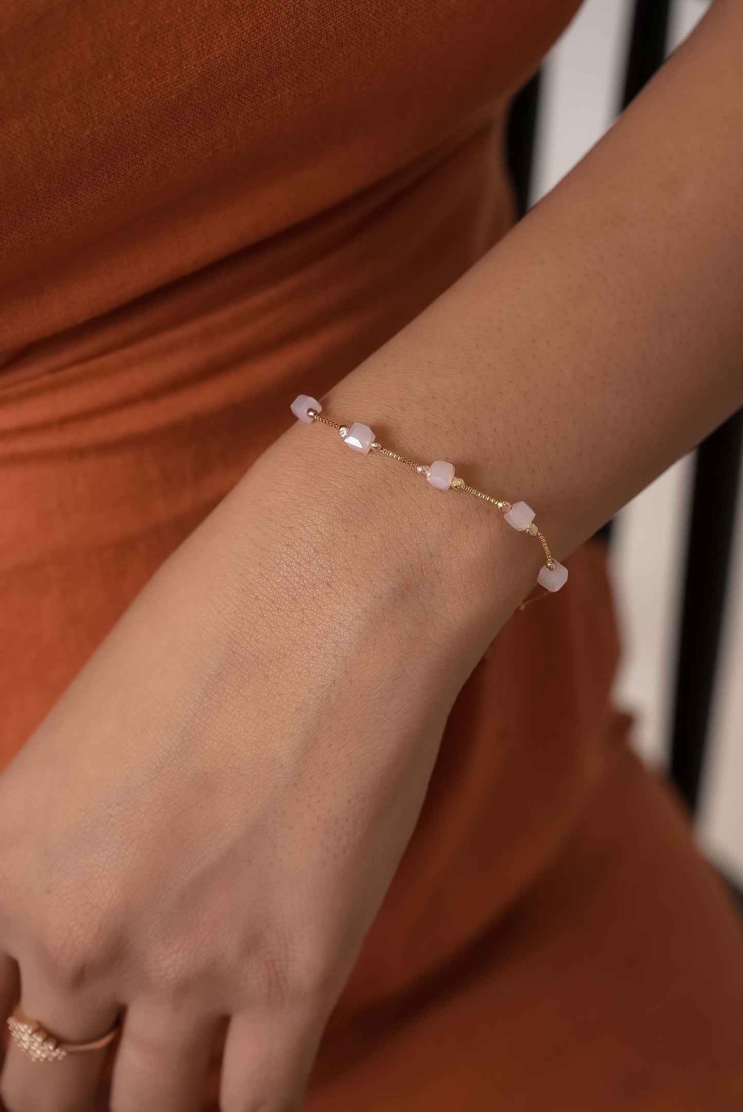 Ethereal Square Dainty Bracelet