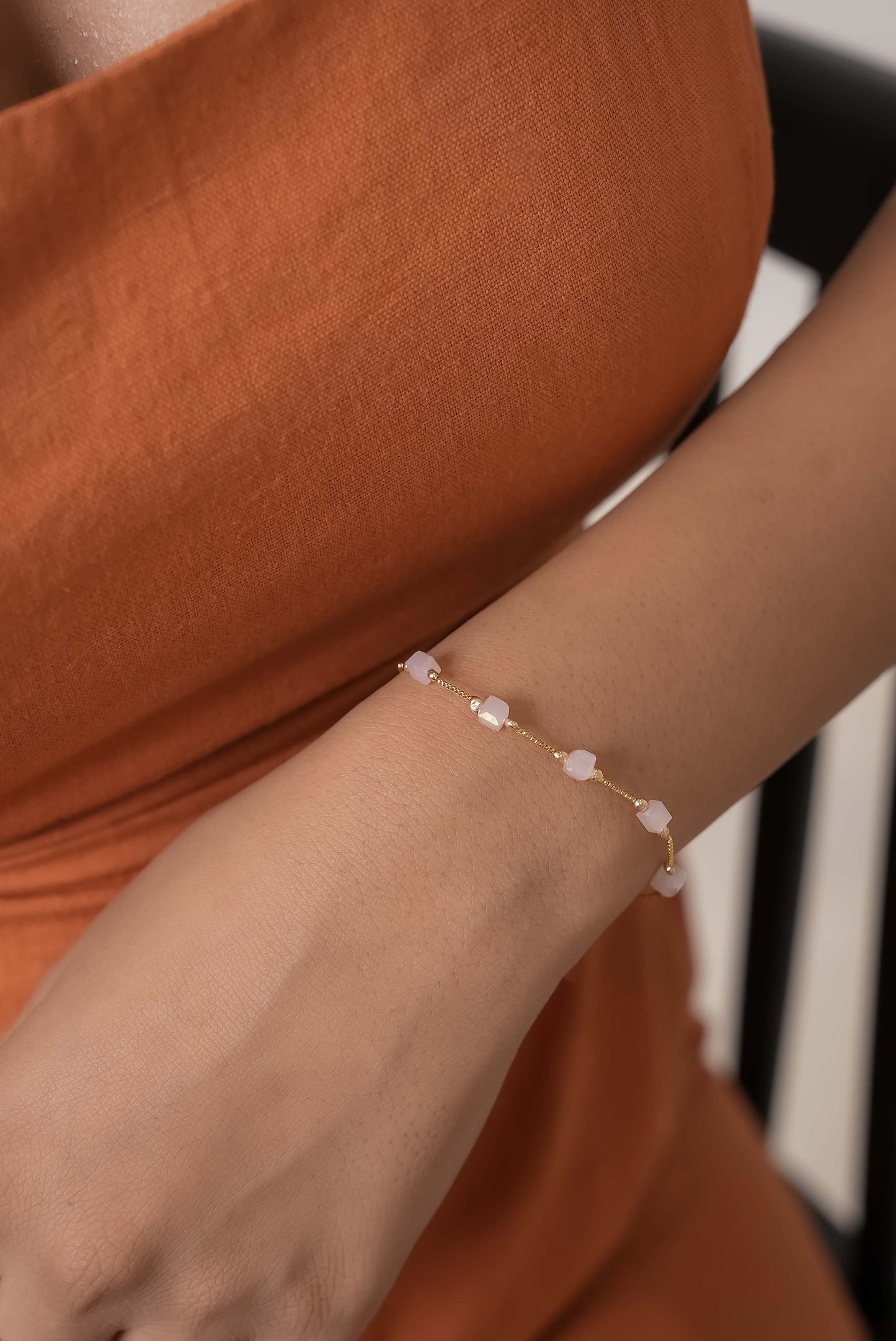 Ethereal Square Dainty Bracelet