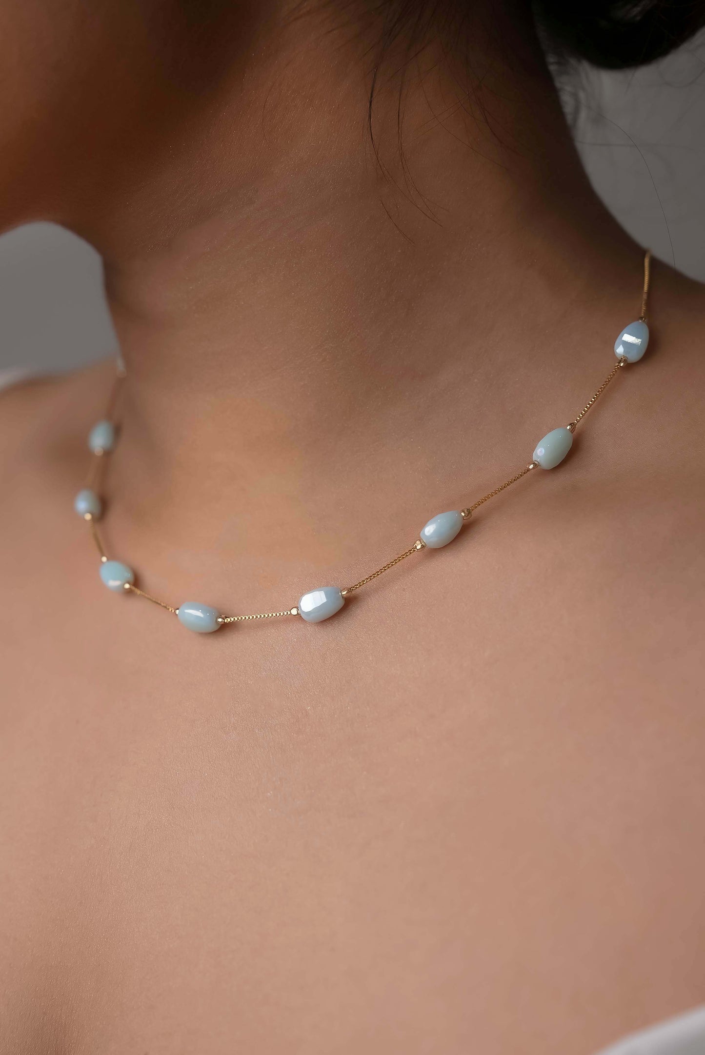 Pebbled Dainty Necklace