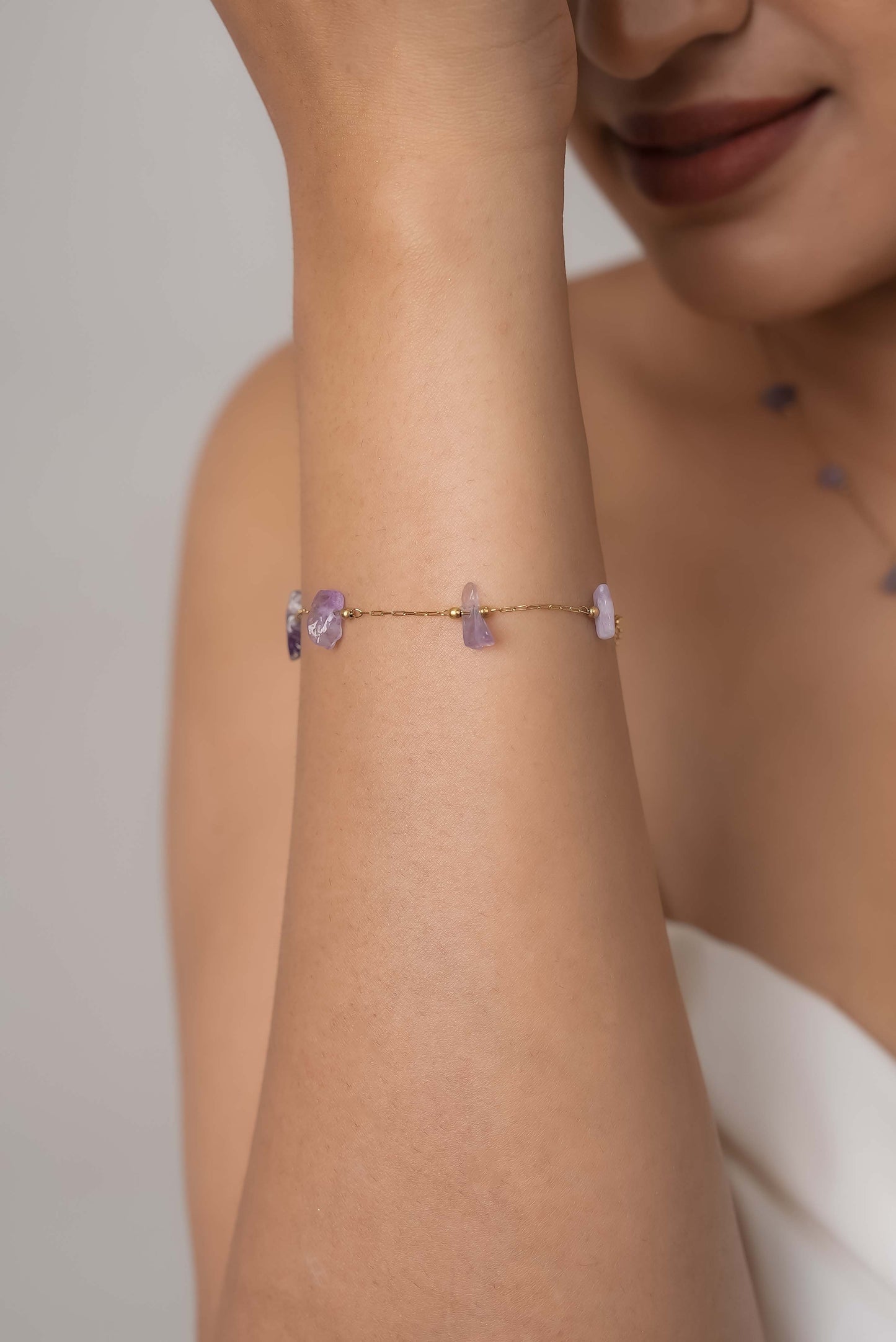 Amethyst Cascade Bracelet