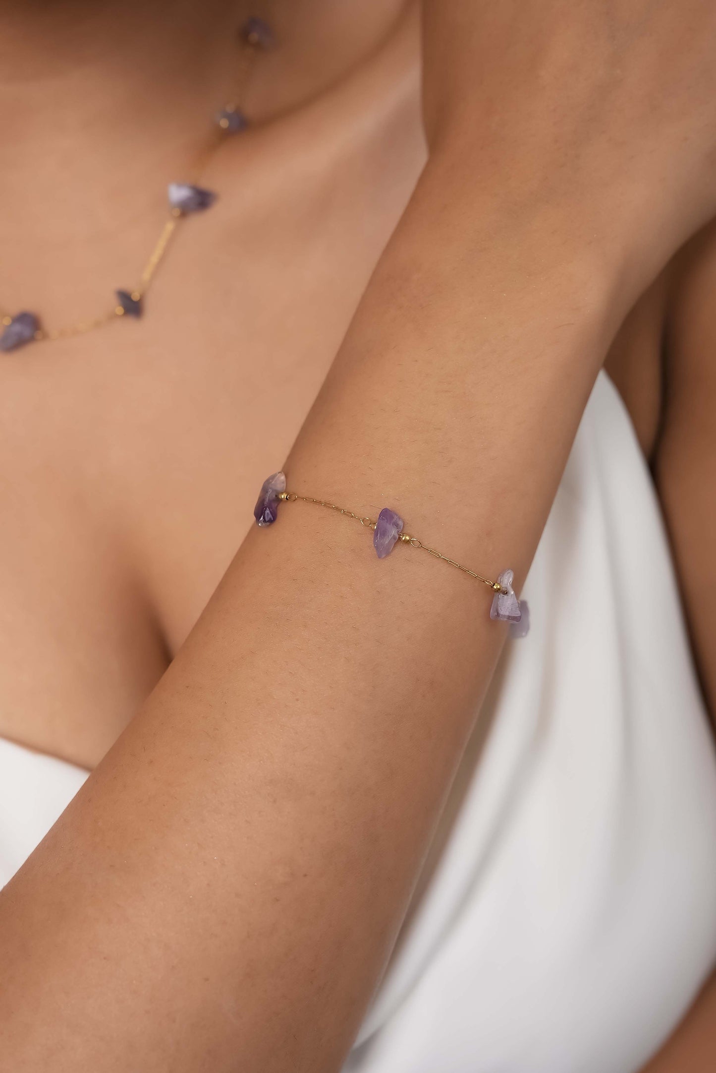 Amethyst Cascade Bracelet