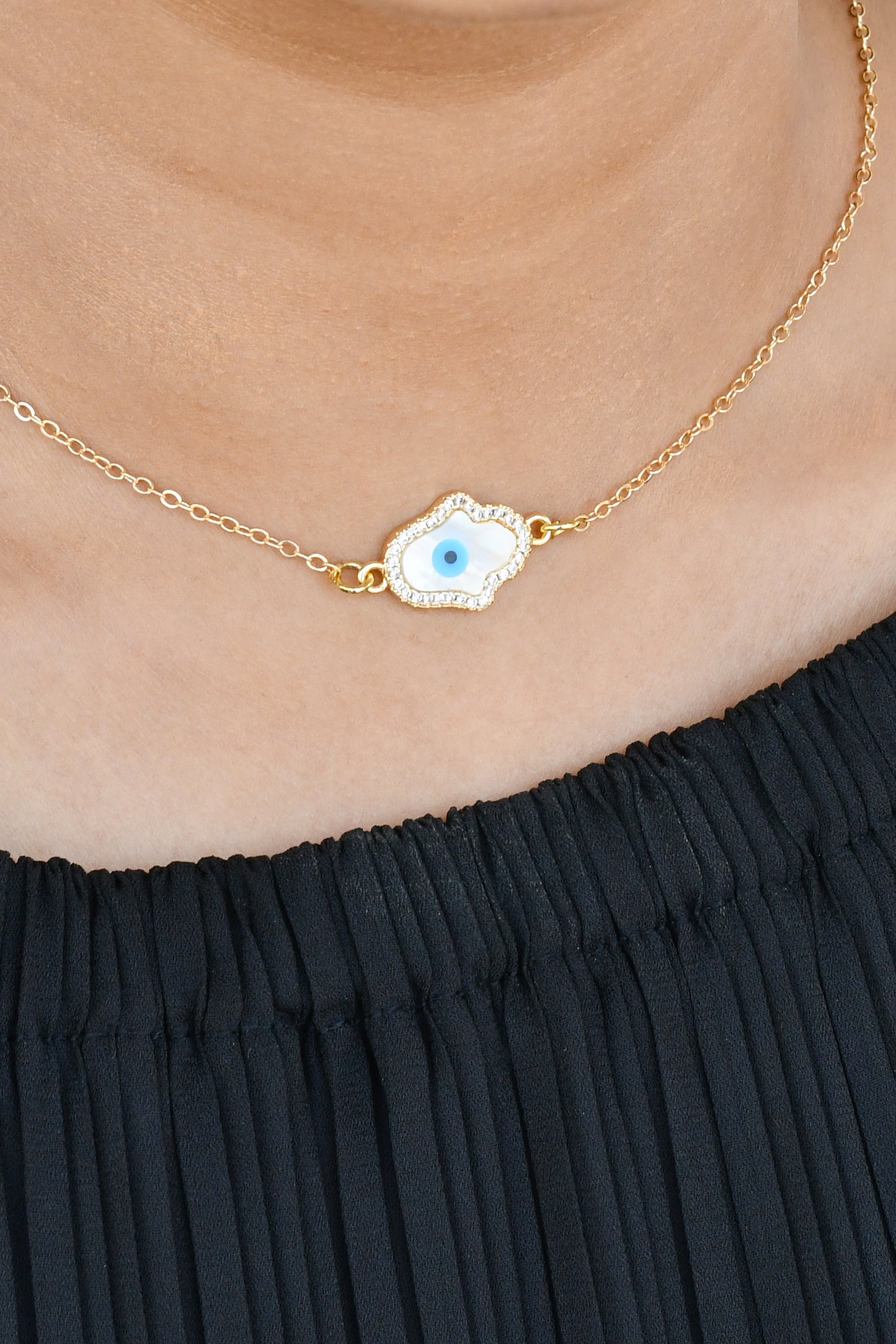 Evil Eye Hamza Necklace