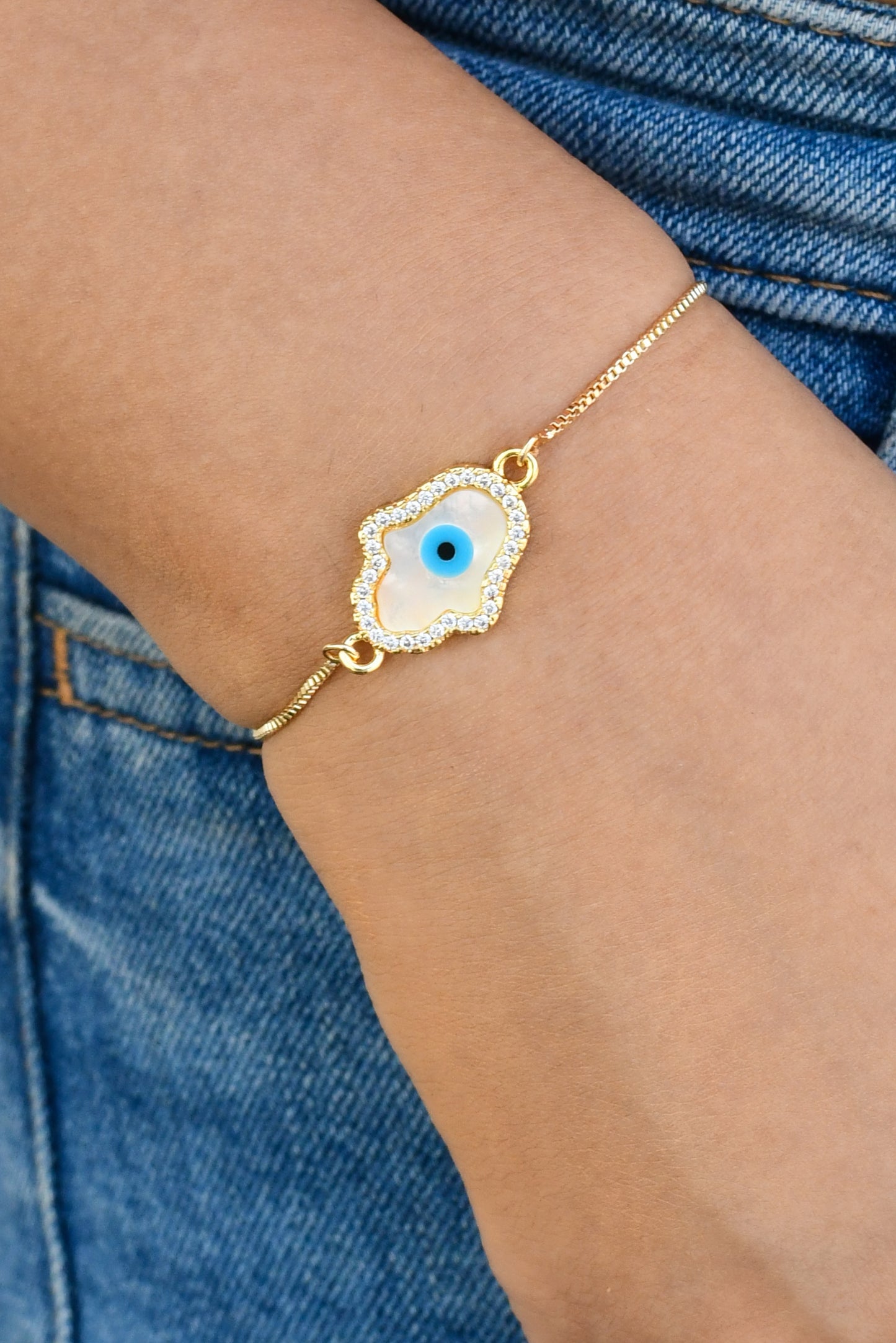 Evil Eye Hamza Bracelet