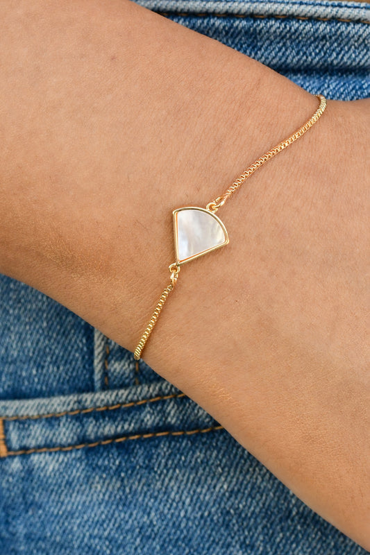 Mother of Pearl (MOP) Fan Bracelet