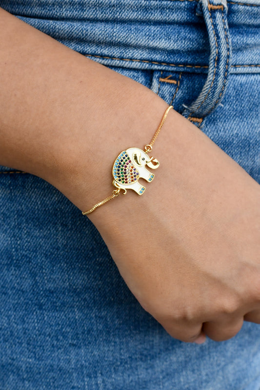 Colorful Cute Elephant Bracelet