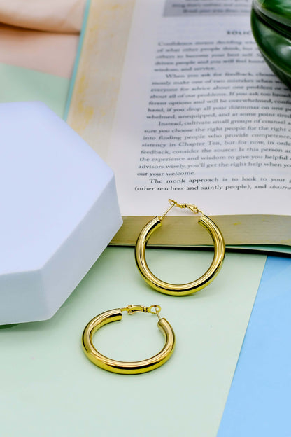 Chunky Gold Medium Hoops