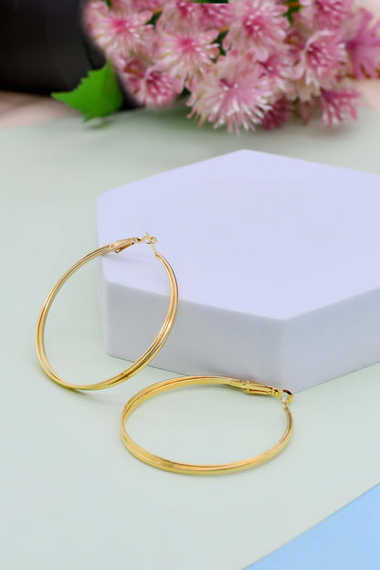 Thin Gold Luxury Hoops