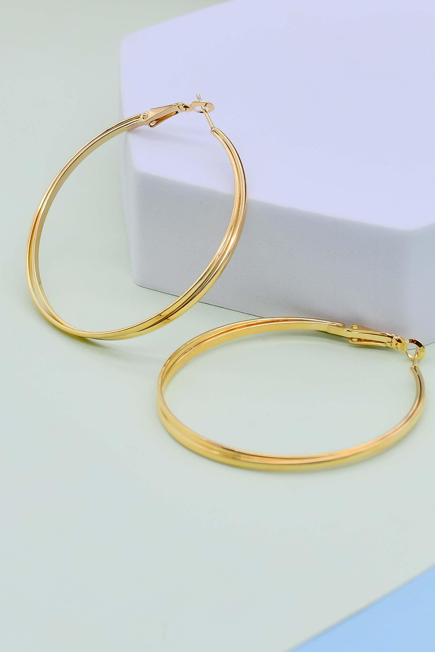 Thin Gold Luxury Hoops