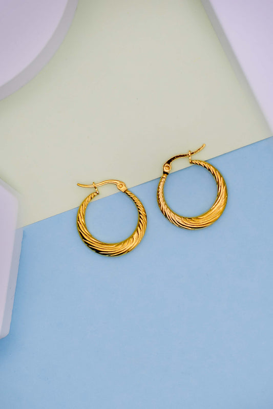 Drip Twist Hoops