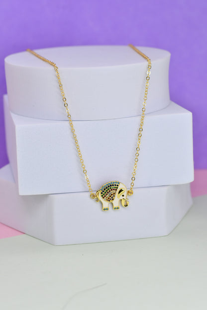 Colourful Cute Elephant Chain