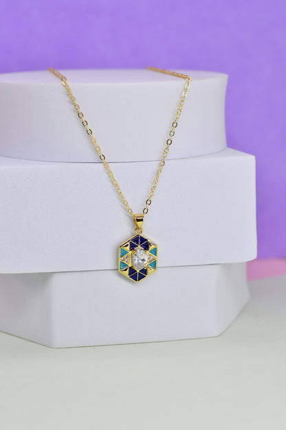 Hexagon Pendant Chain