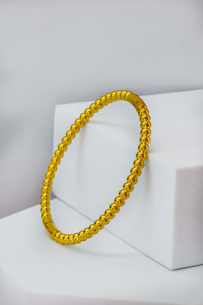 Gold Bead Kada