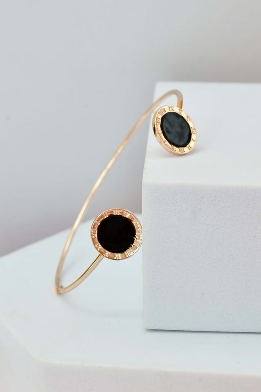 Black Enamel Double Kada