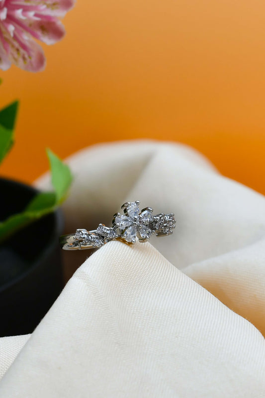 Silver Lily Ring