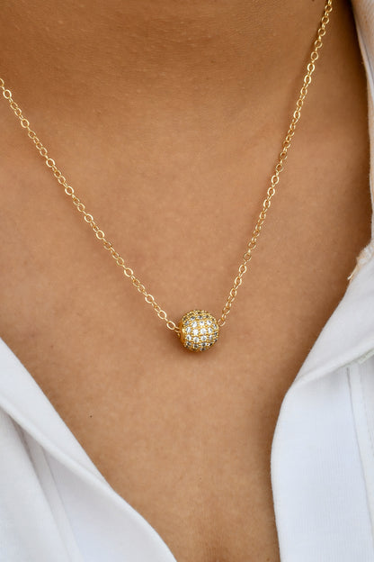 CZ Ball Necklace