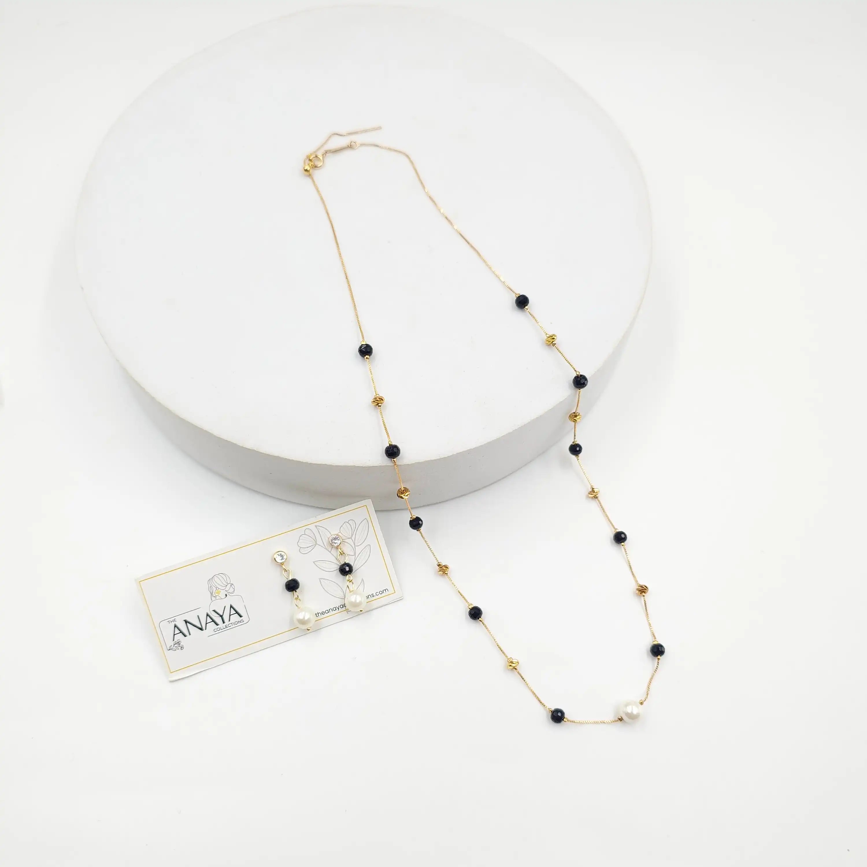 Dainty MS Bead And Pearl Set