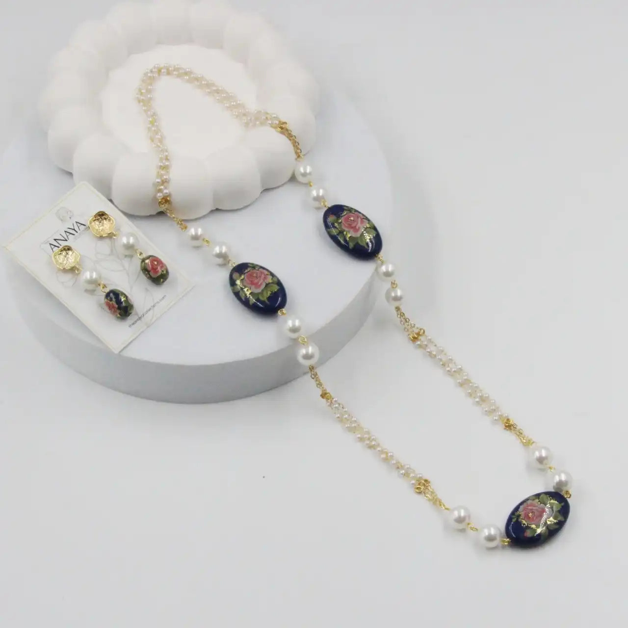 Eternal Bloom Japanese Decal Pearl Set