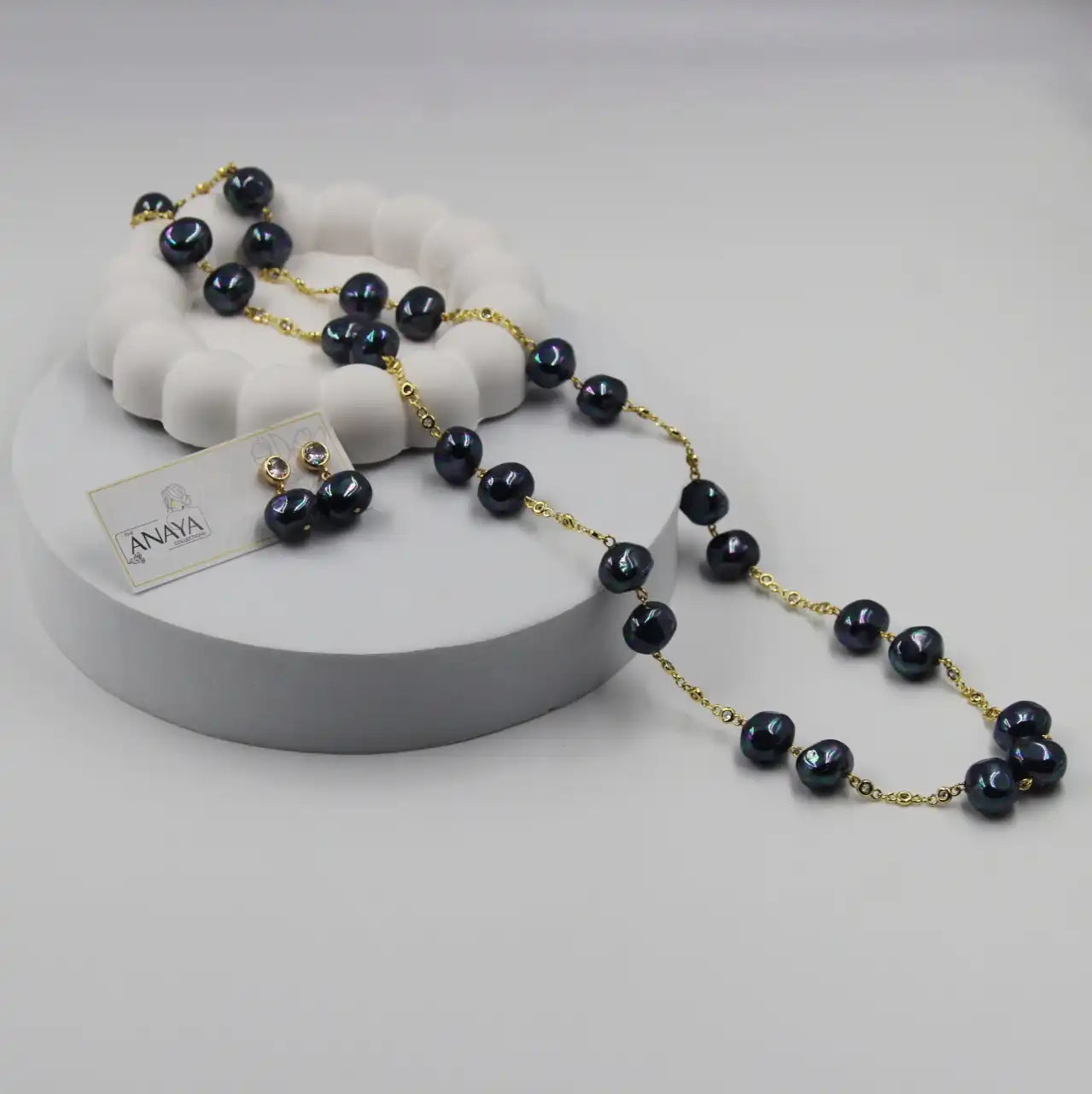 Uncut Shell Pearl Long Set