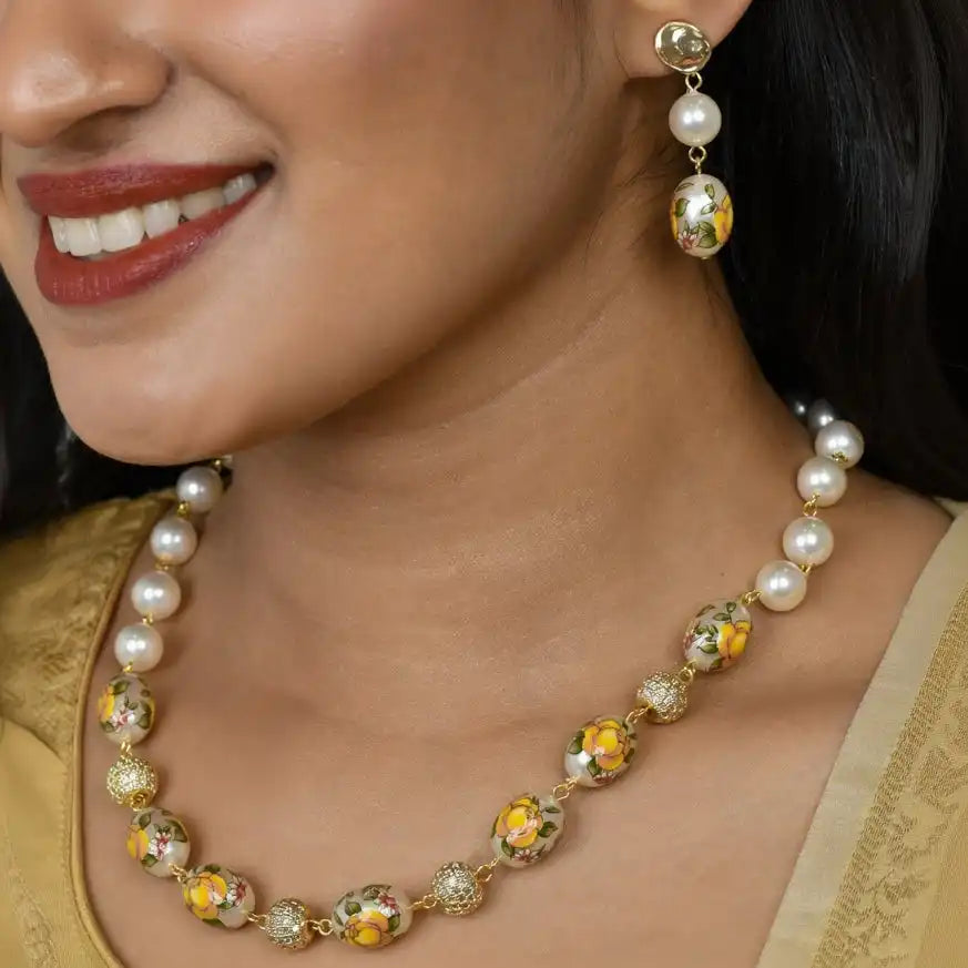 Floral Elegance Pearl Set