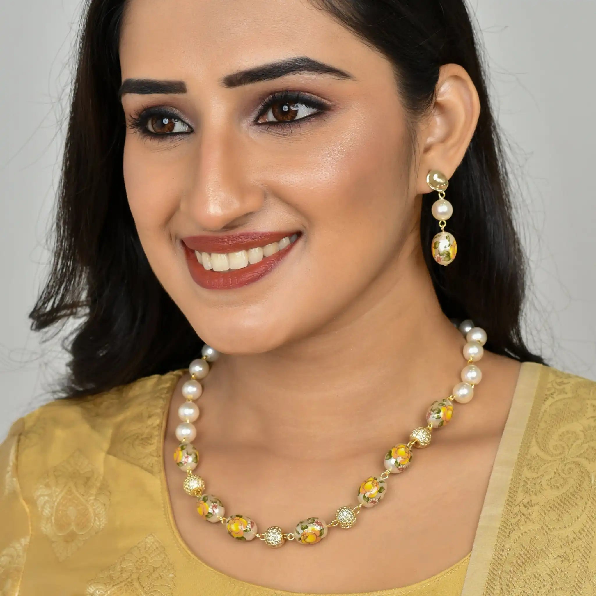 Floral Elegance Pearl Set