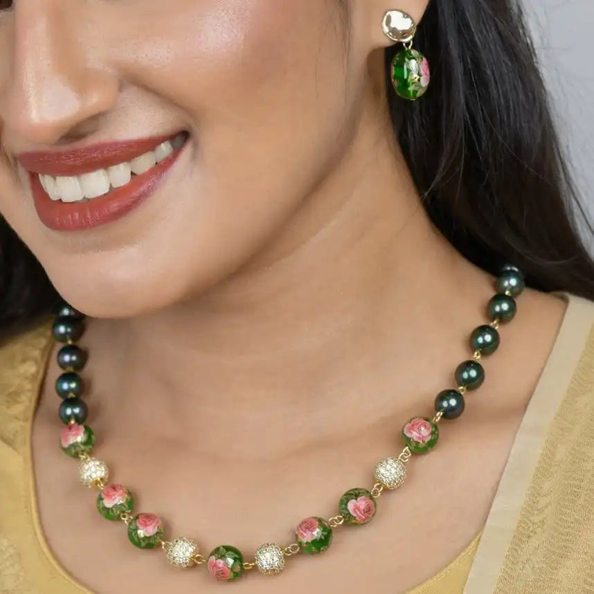 Floral Elegance Pearl Set