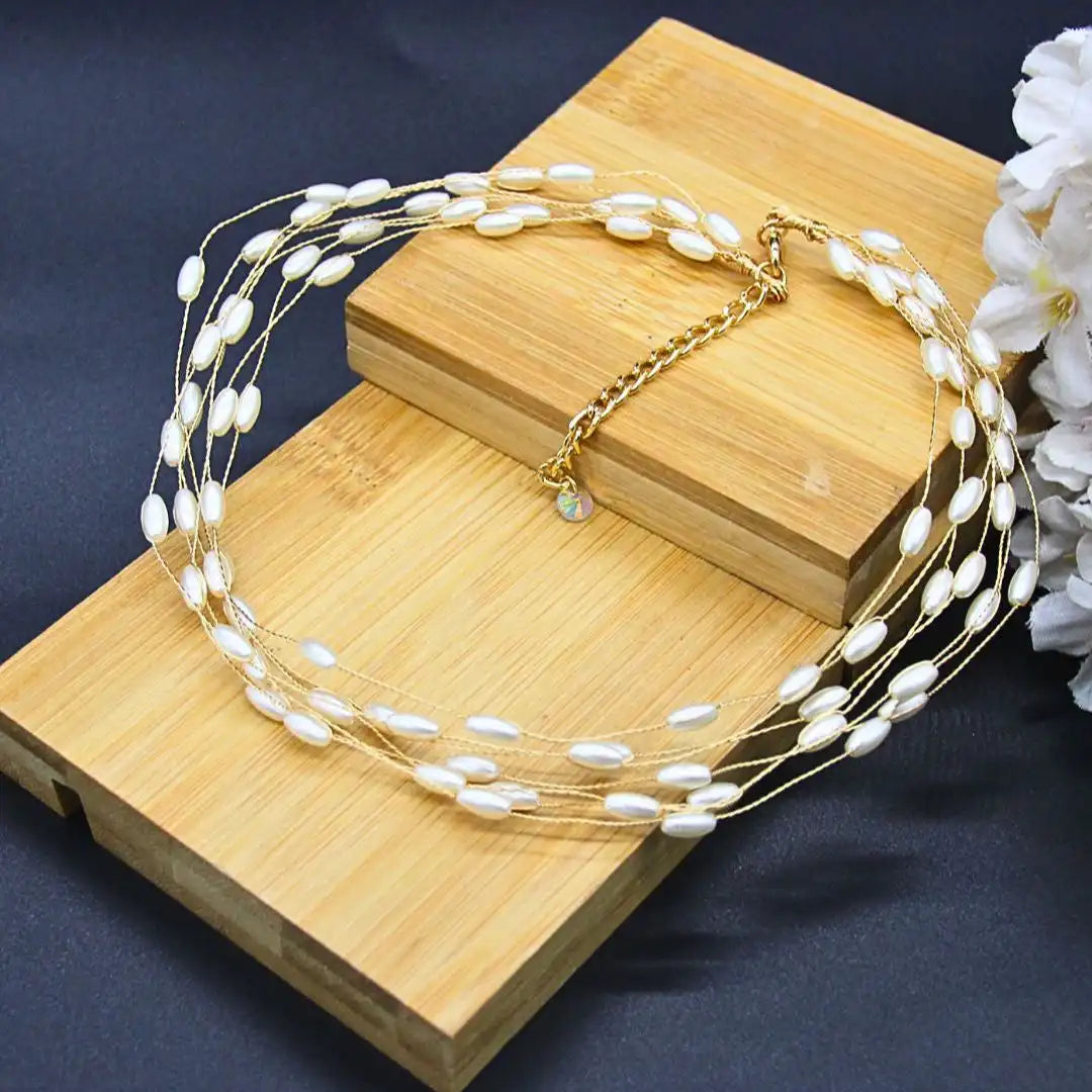 Drop Pearl Necklace