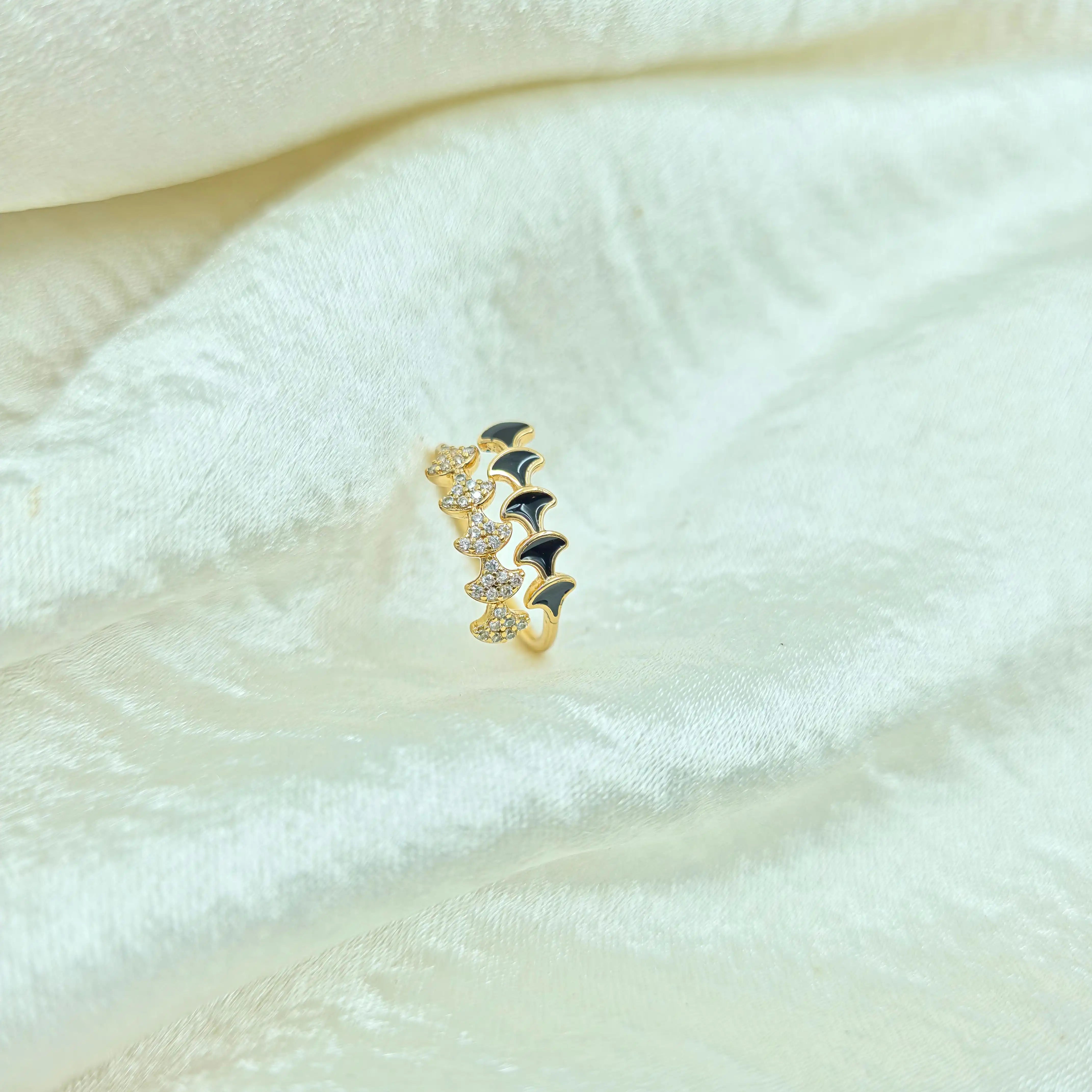 Enamel CZ Ring