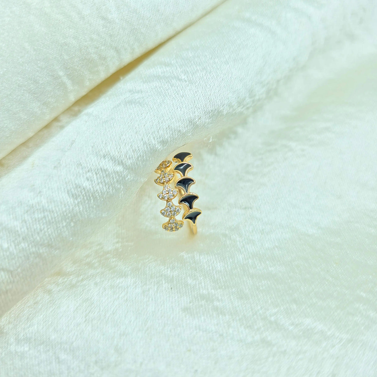 Enamel CZ Ring