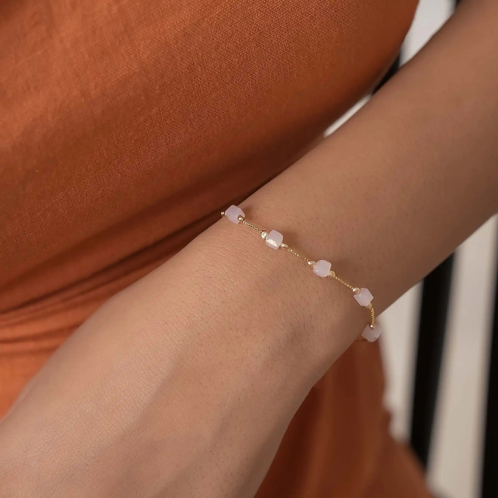 Ethereal Square Dainty Bracelet