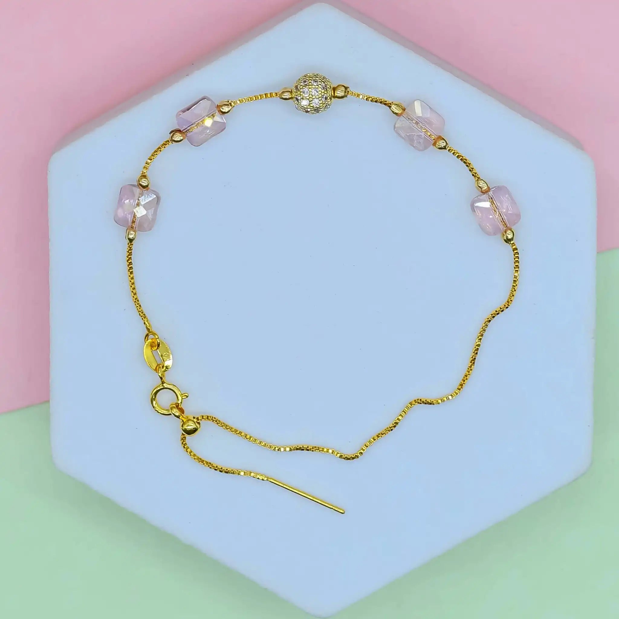 Ethereal Square Dainty Bracelet