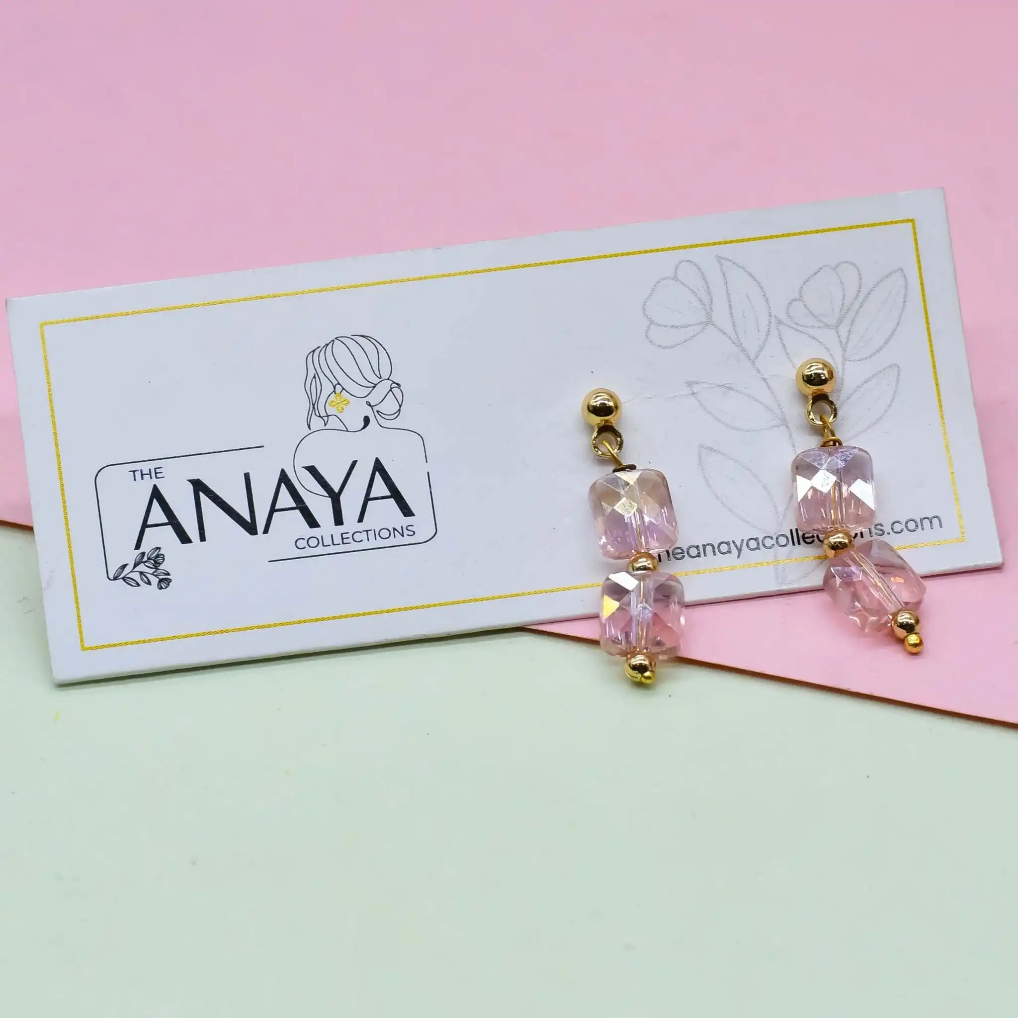 Ethereal Square Dainty Earrings