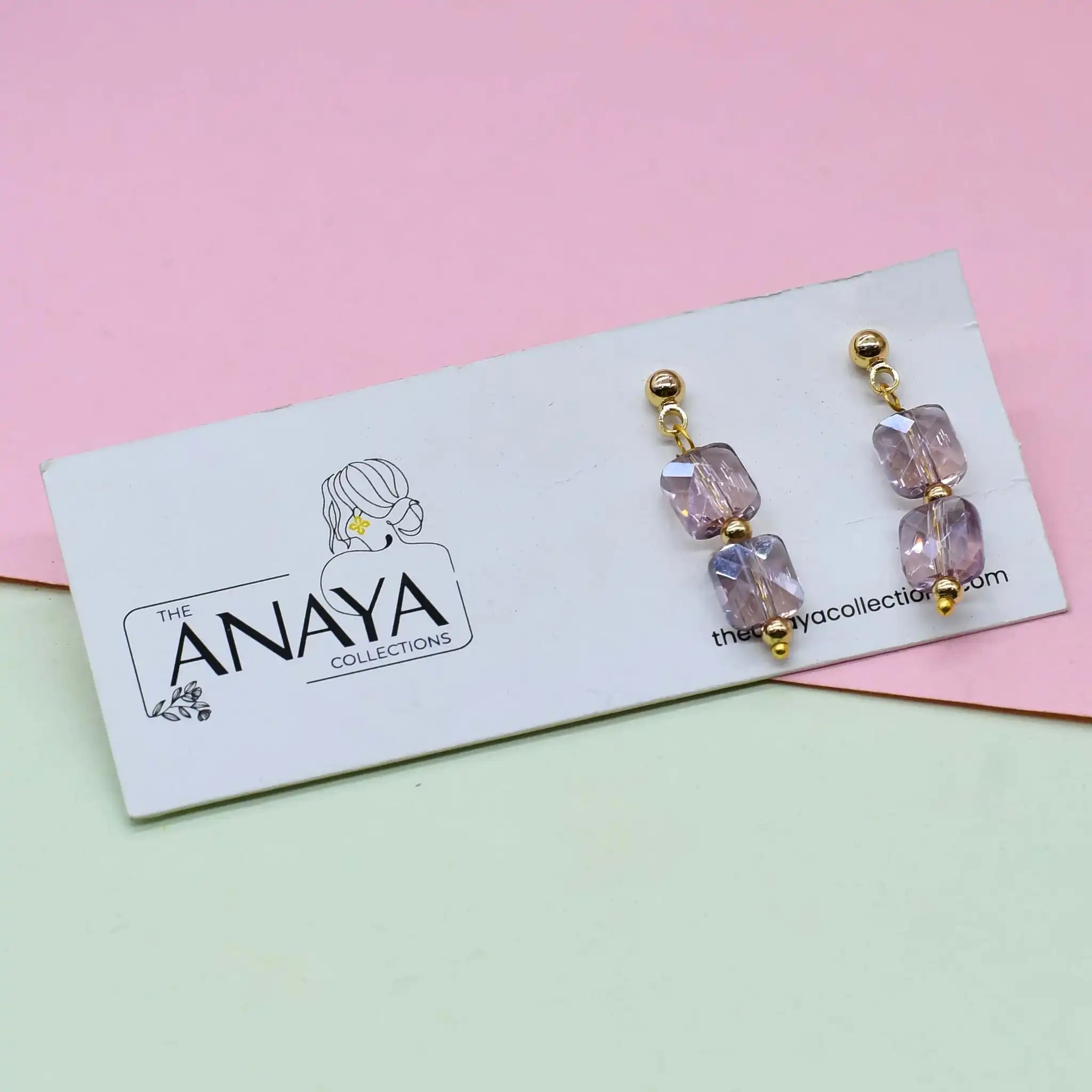 Ethereal Square Dainty Earrings