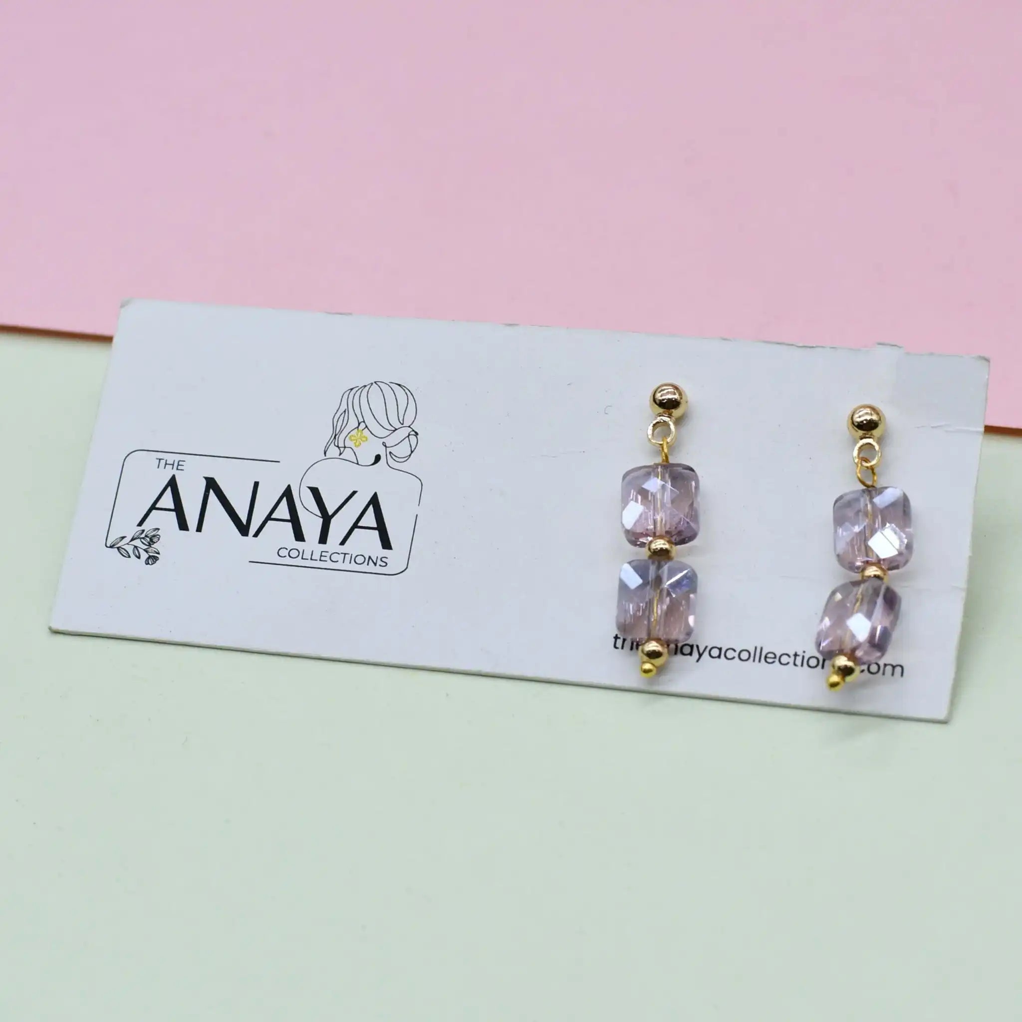Ethereal Square Dainty Earrings
