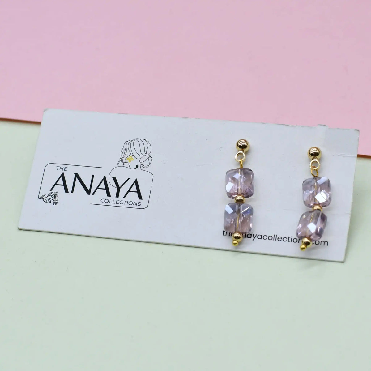 Ethereal Square Dainty Earrings