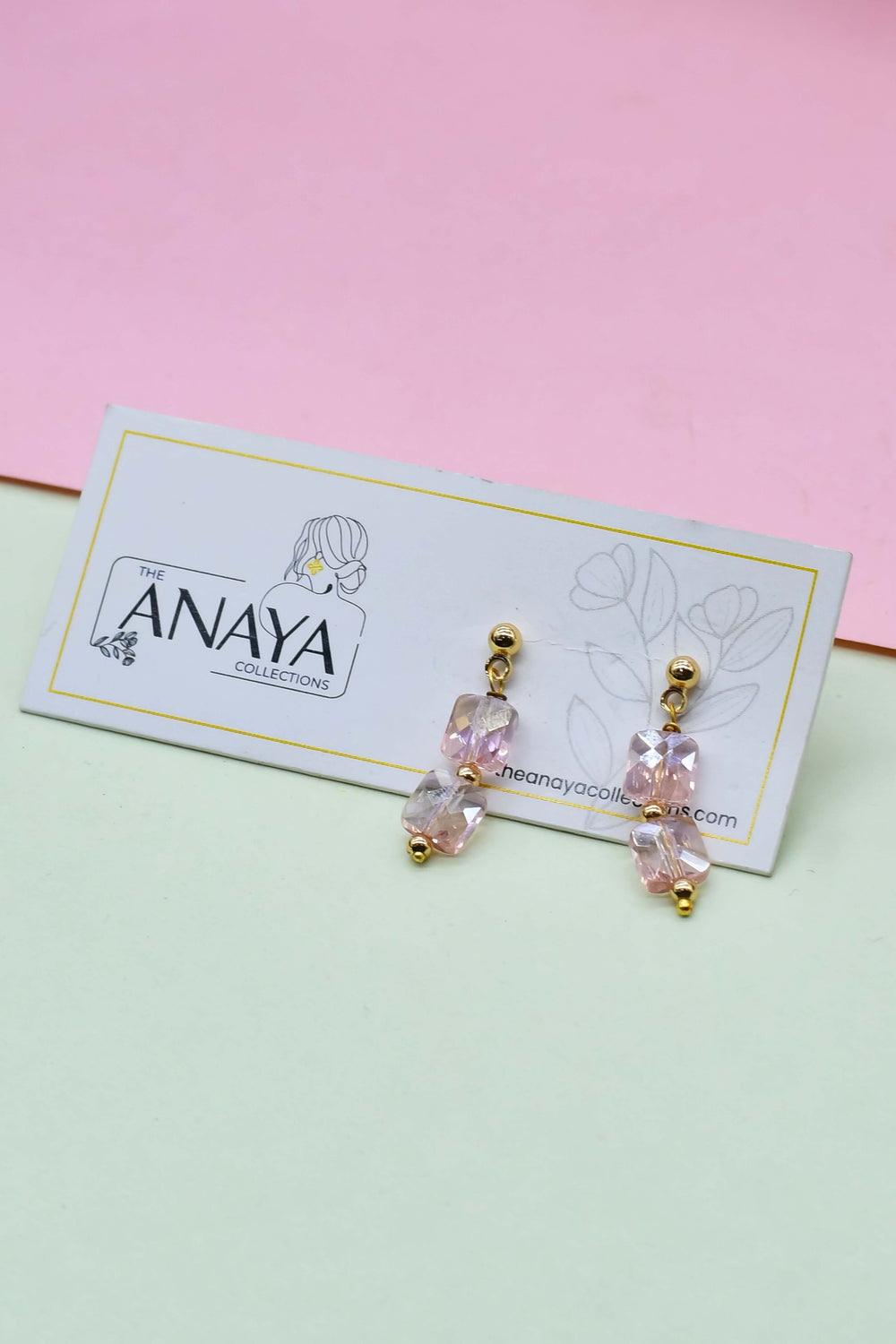 Ethereal Square Dainty Earrings