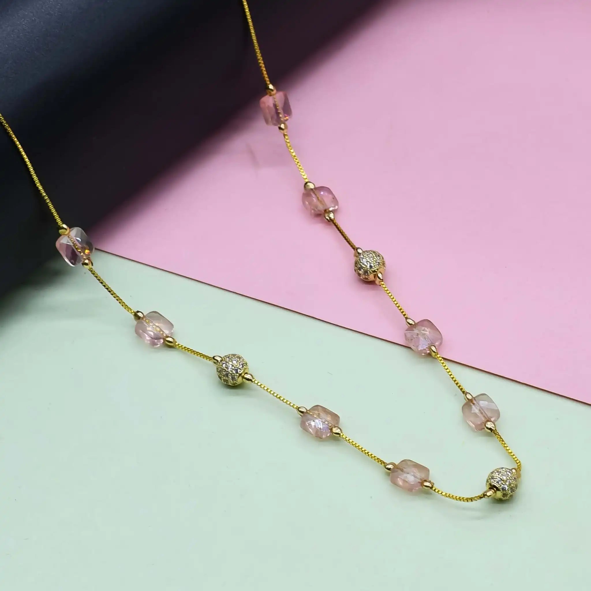 Ethereal Square Dainty Necklace