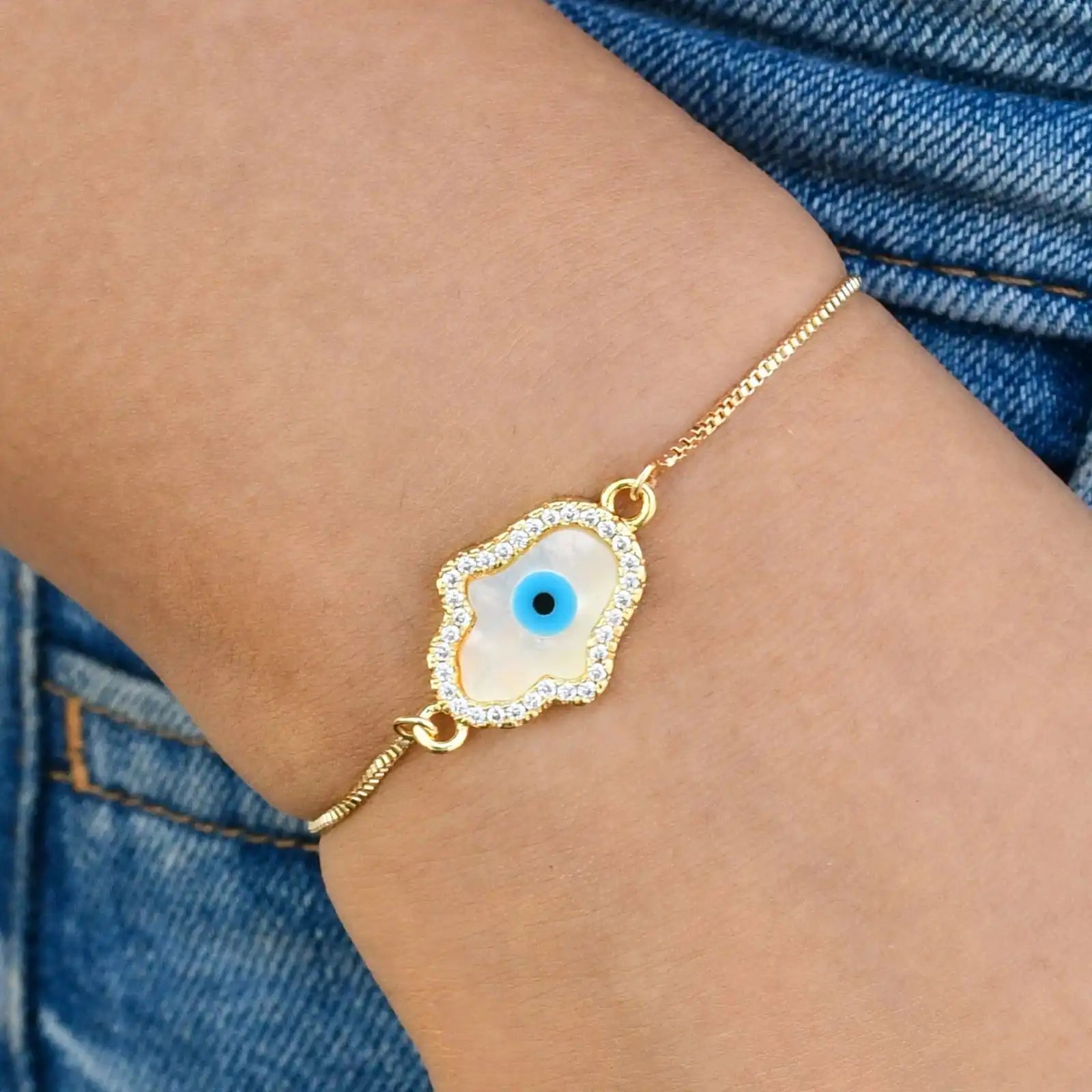 Evil Eye Hamza Bracelet