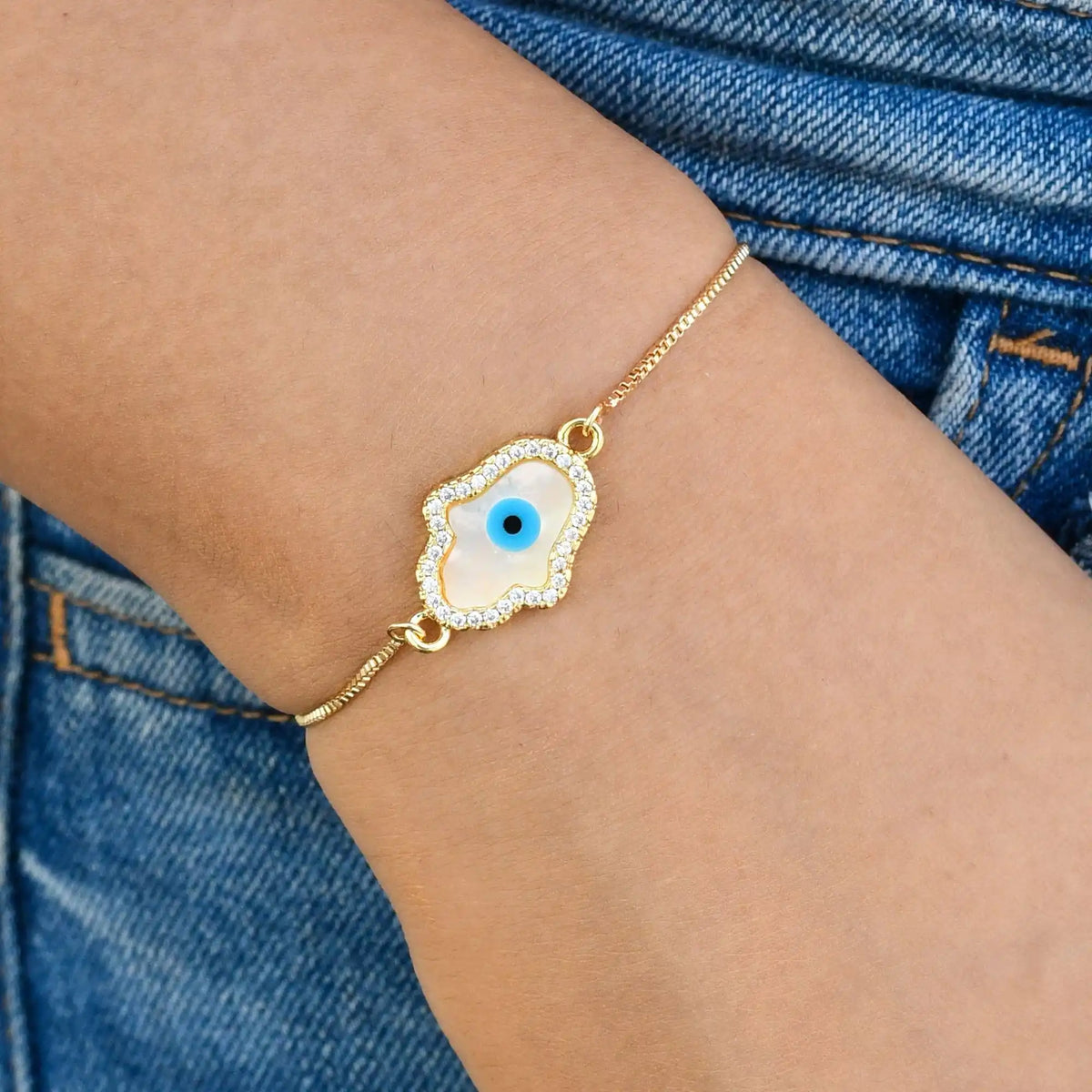Evil Eye Hamza Bracelet
