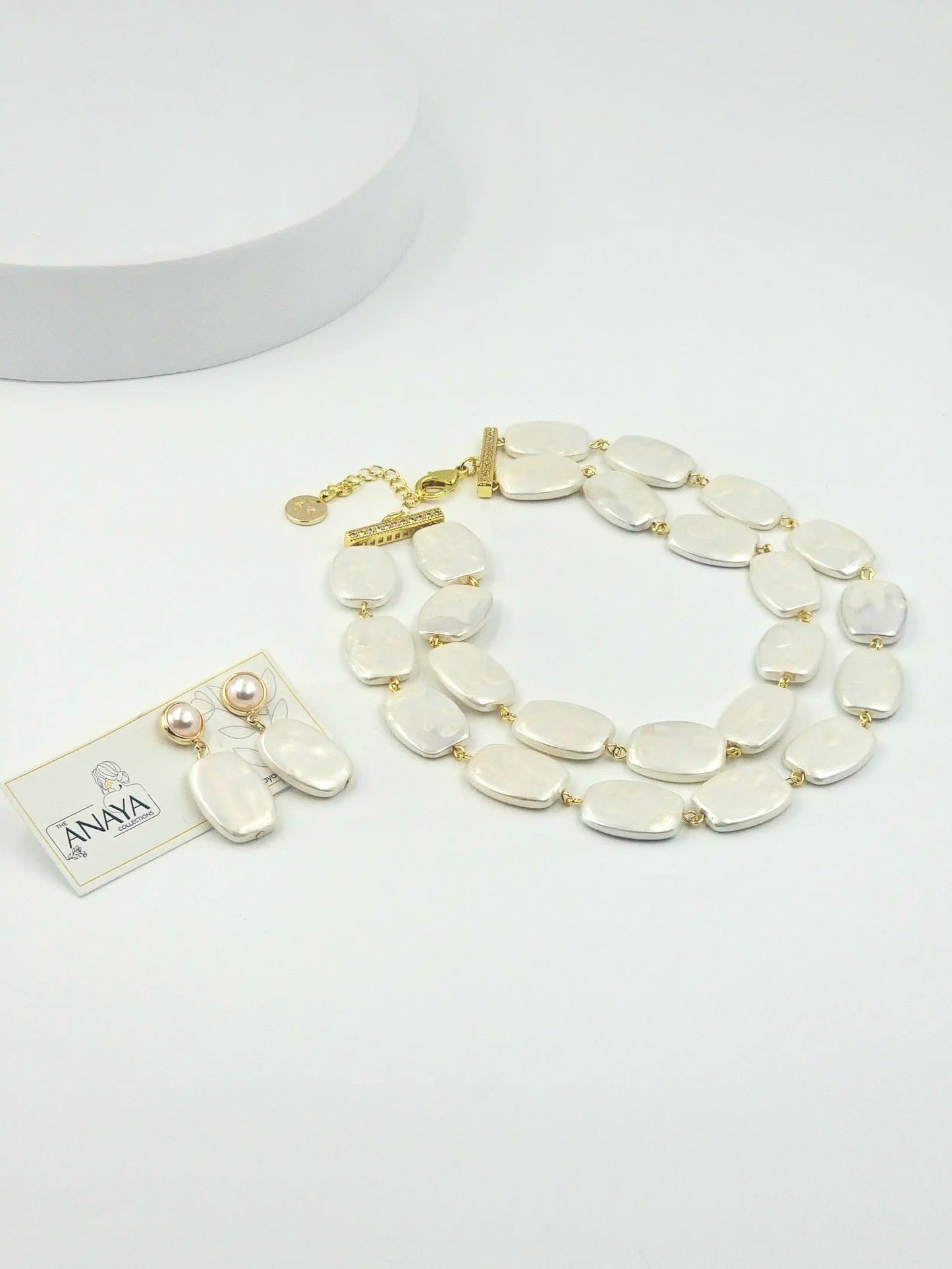Flat Baroque Necklace Set
