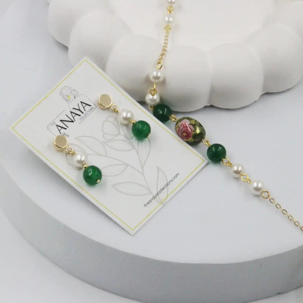 Blooming Floral Pearl Set
