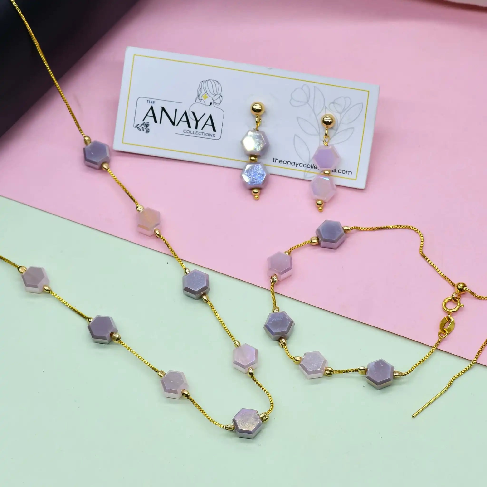 Flat Hexagon Dainty Set