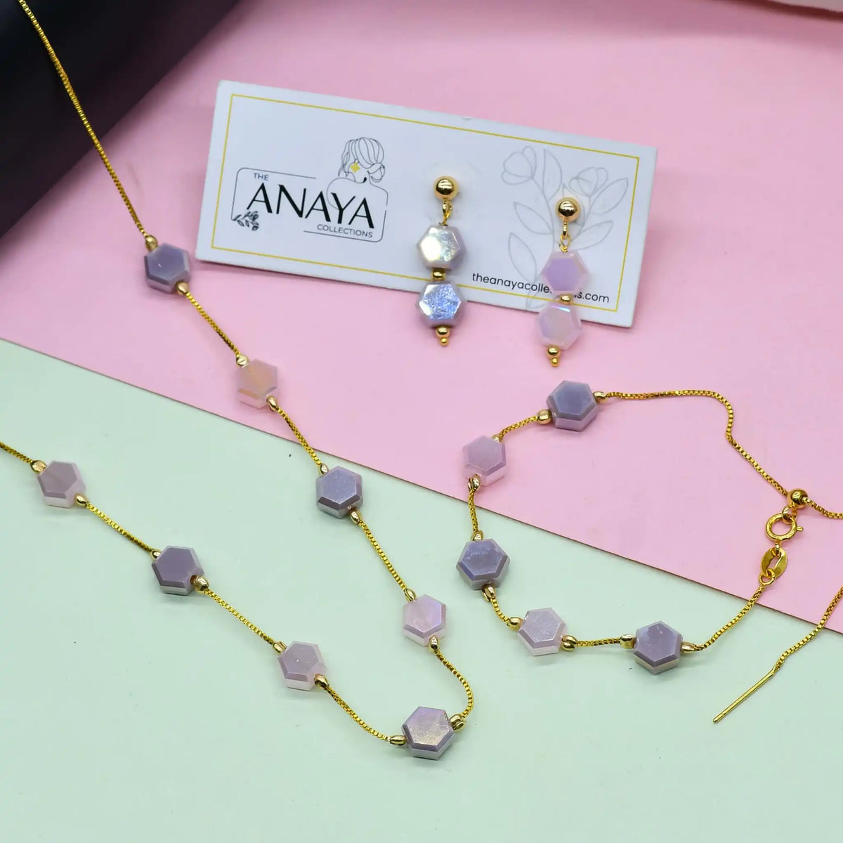 Flat Hexagon Dainty Set