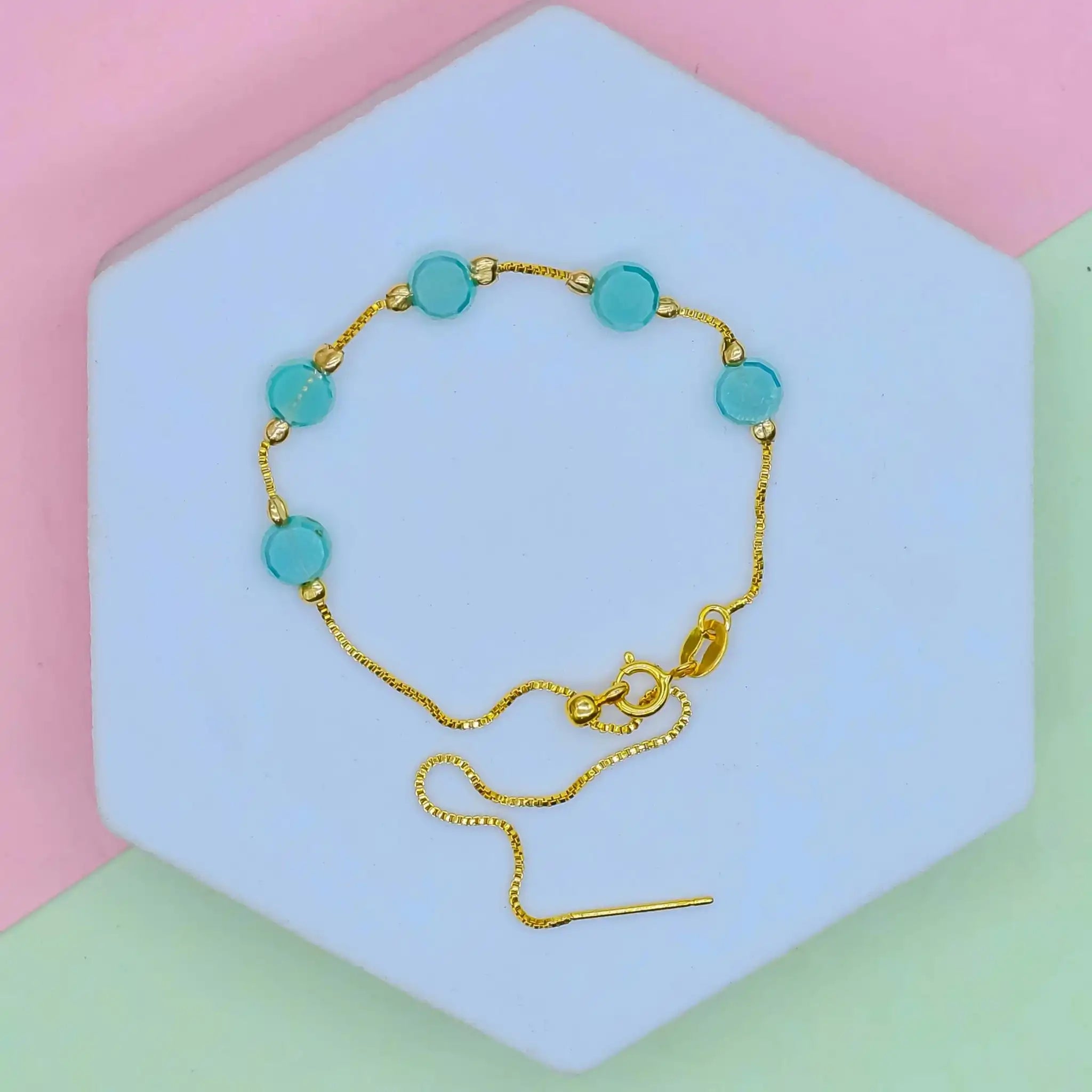 Flat Round Dainty Bracelet