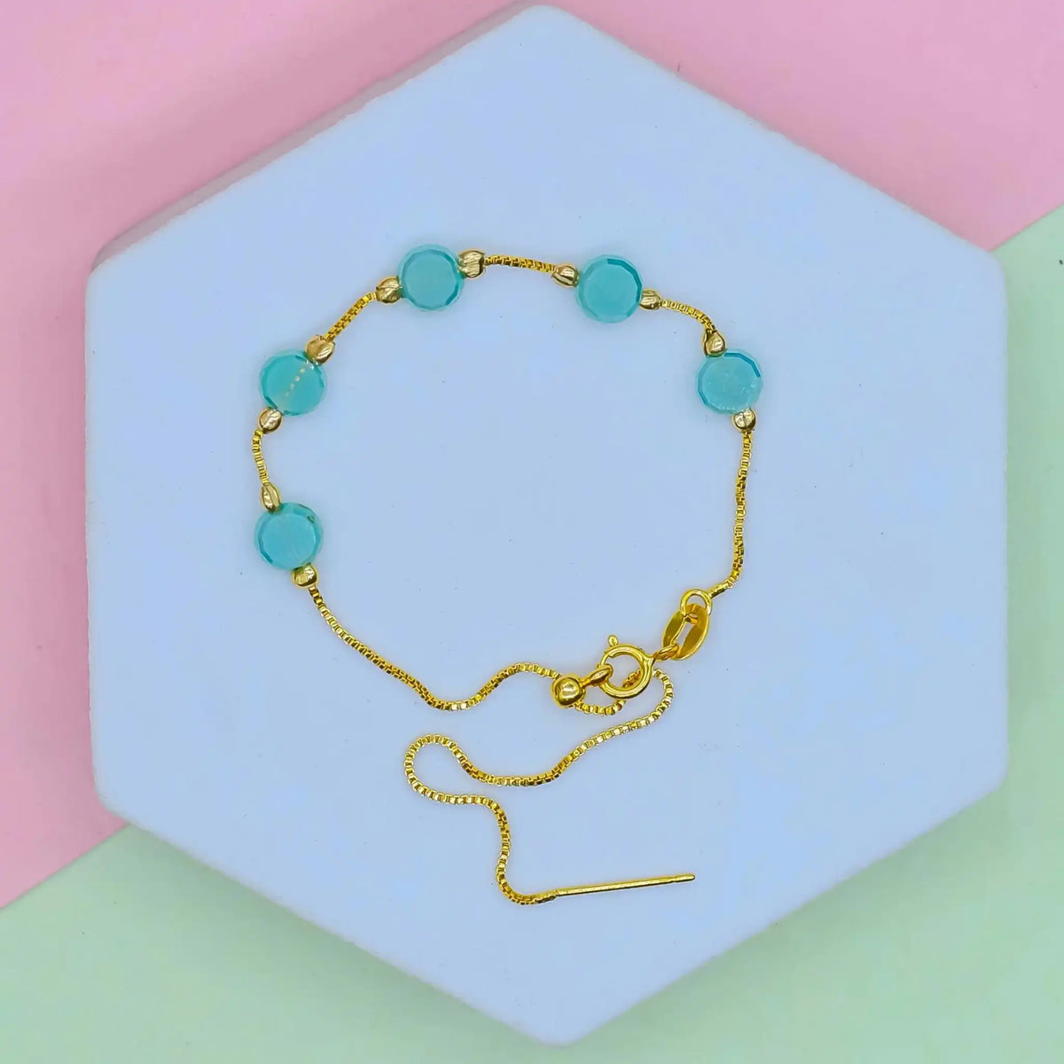 Flat Round Dainty Bracelet